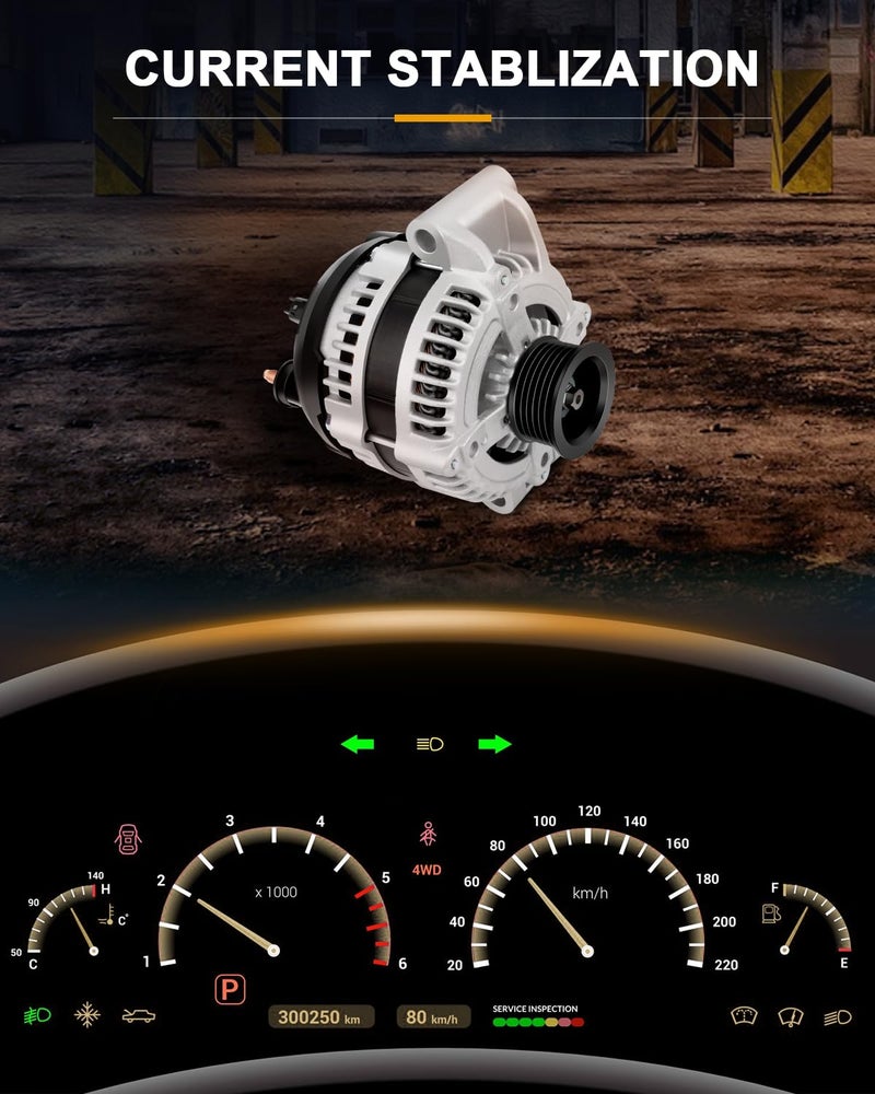 ROADFAR Alternator Fit for Dodge Charger 2008 2009 2010 08 09 10 2.7L 3.5L 5.7L 6.1L 2.7 3.5 5.7 6.1 11383 Automotive Alternator - Image 5